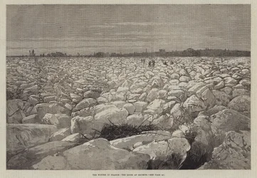 Der Winter in Frankreich, die Loire bei Saumur